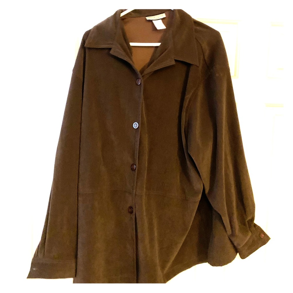 Brown Soft Notations Women 2x Top